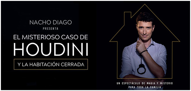 Nacho Diago presenta “EL MISTERIOSO CASO DE HOUDINI Y LA HABITACIÓN CERRADA”