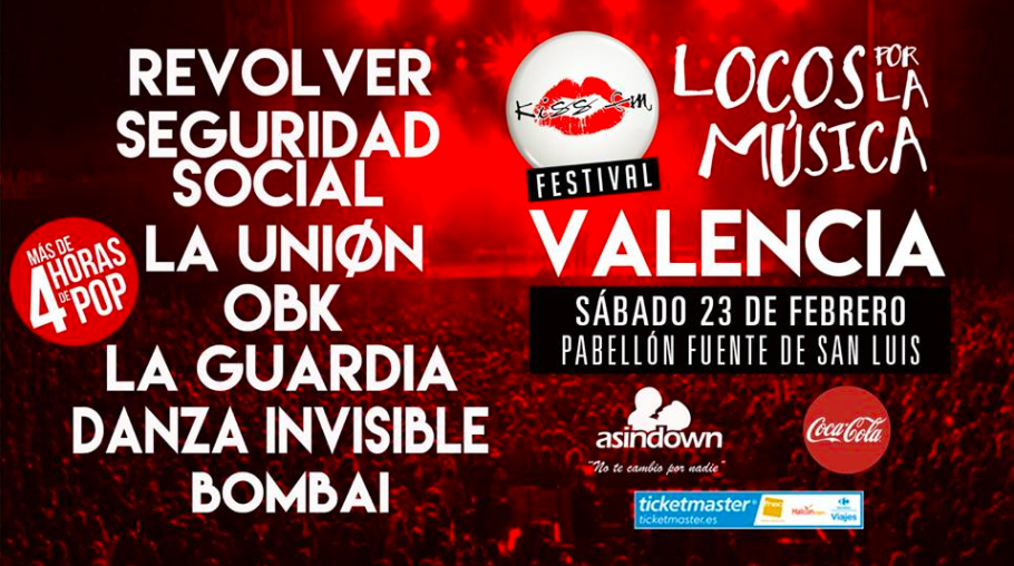 Kiss FM presenta el festival Locos por la Música con un concierto benéfico