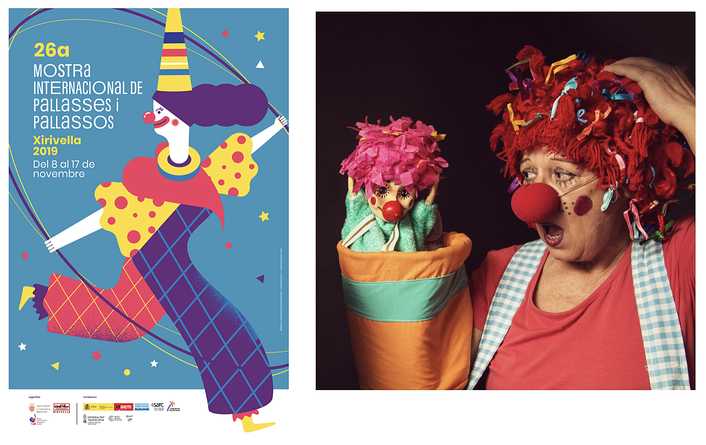 La 26ª Mostra Internacional de Payasos de Xirivella reivindica la presencia de la mujer en el mundo del clown