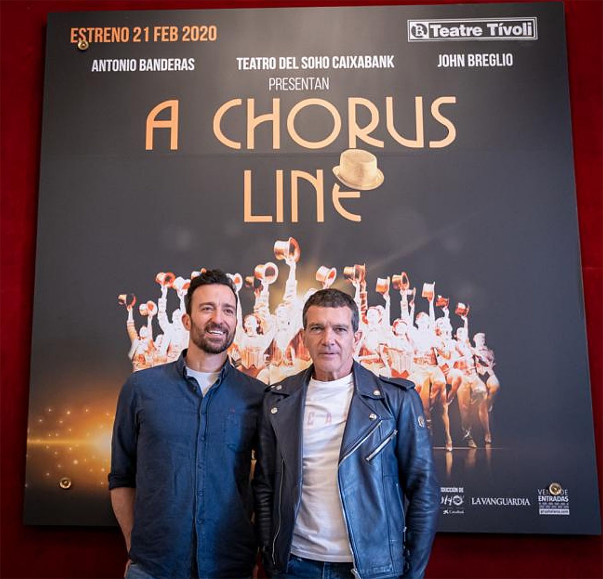 Antonio Banderas y Pablo Puyol presentan “A Chorus Line” en Barcelona