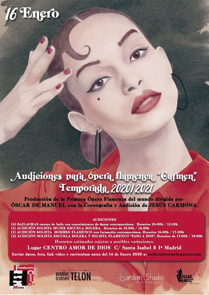 Audiciones para formar parte de la Ópera Flamenca “Carmen”
