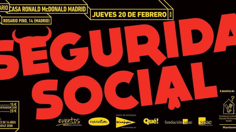 El grupo valenciano Seguridad Social y la Casa Ronald McDonald llevan su concierto solidario a Madrid