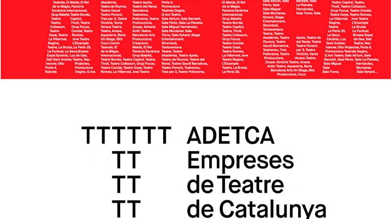 ADETCA, suspende toda la actividad teatral en Cataluña