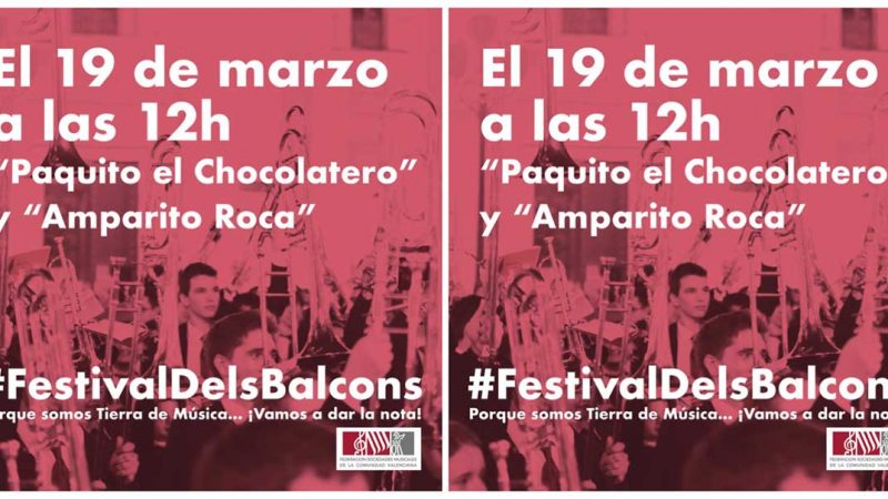 #FestivalDelsBalcons en la Comunitat Valenciana