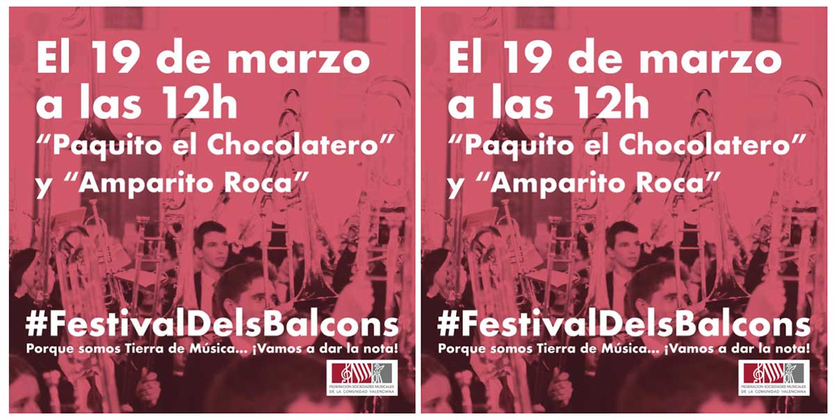 #FestivalDelsBalcons en la Comunitat Valenciana