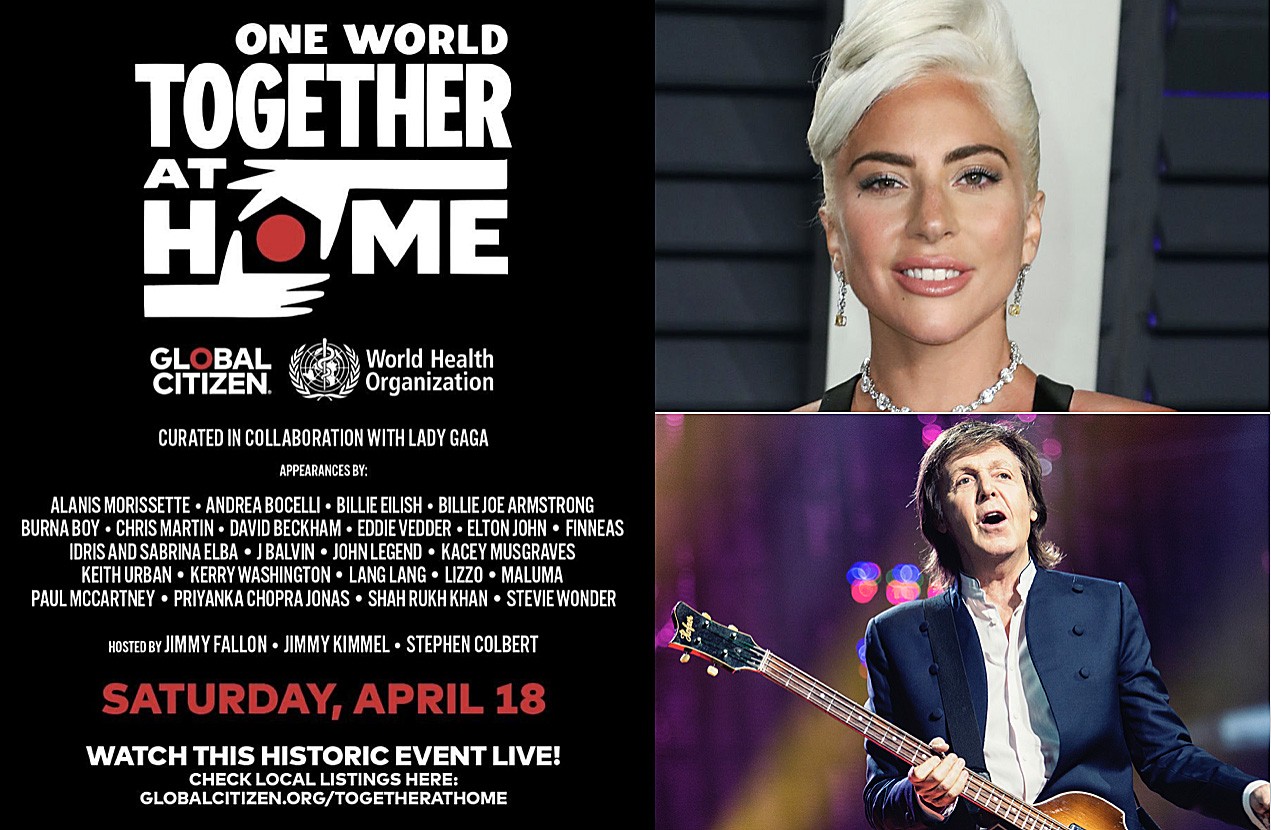 Lady Gaga anuncia un concierto solidario de grandes artistas contra el coronavirus