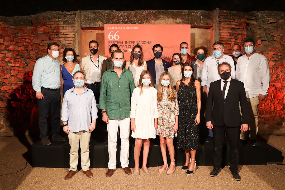 Los Reyes y sus hijas asisten a la inauguración del Festival de Teatro Clásico de Mérida