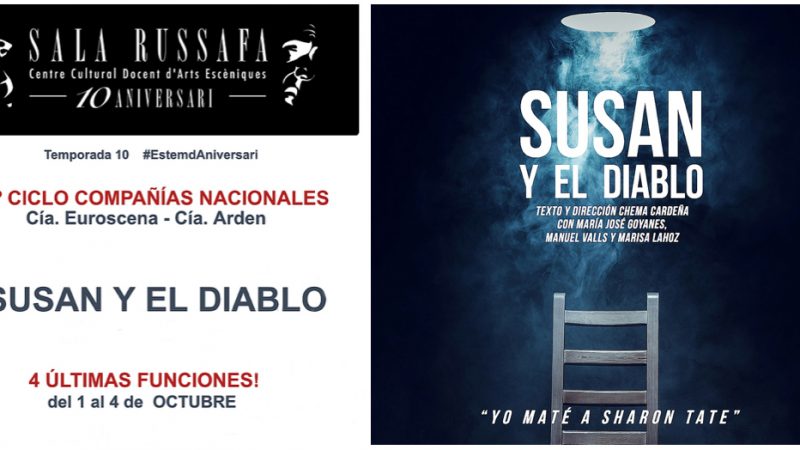 Últimas funciones de “SUSAN Y EL DIABLO” en Sala Russafa