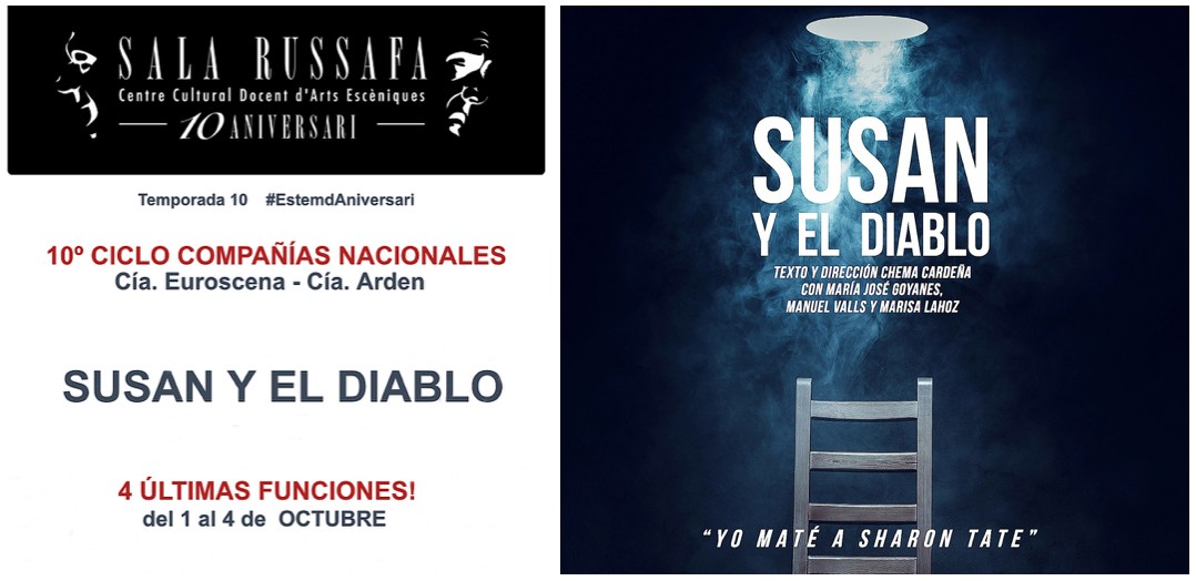 Últimas funciones de “SUSAN Y EL DIABLO” en Sala Russafa