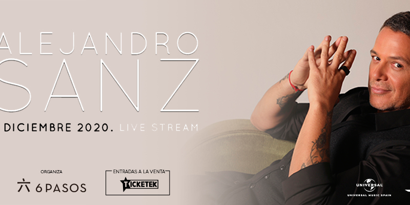 Alejandro Sanz ofrecerá un concierto mundial en  streaming