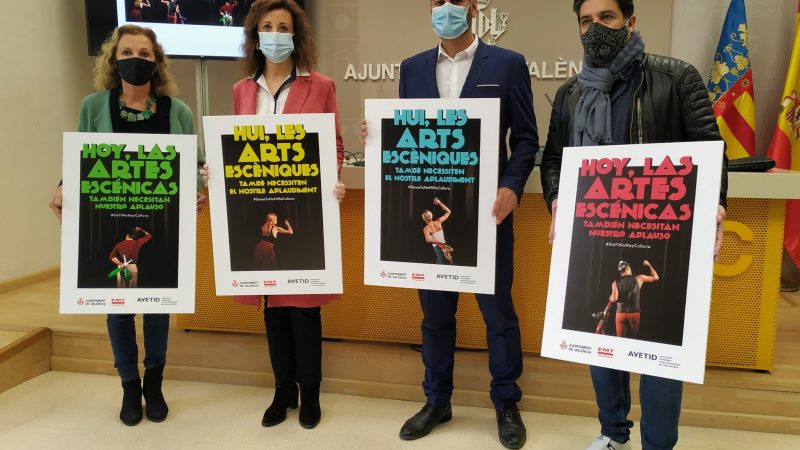 El Ayuntamiento de Valencia y AVETID presentan una iniciativa que apoya a las artes escénicas valencianas