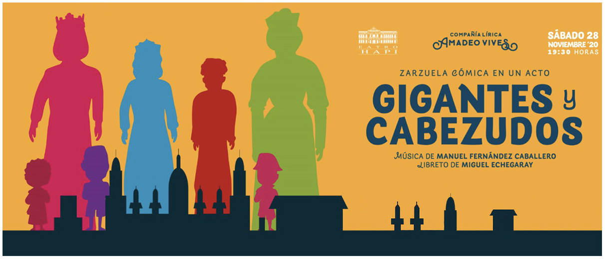 La Zarzuela “GIGANTES Y CABEZUDOS” llega al Teatro Chapí de Villena