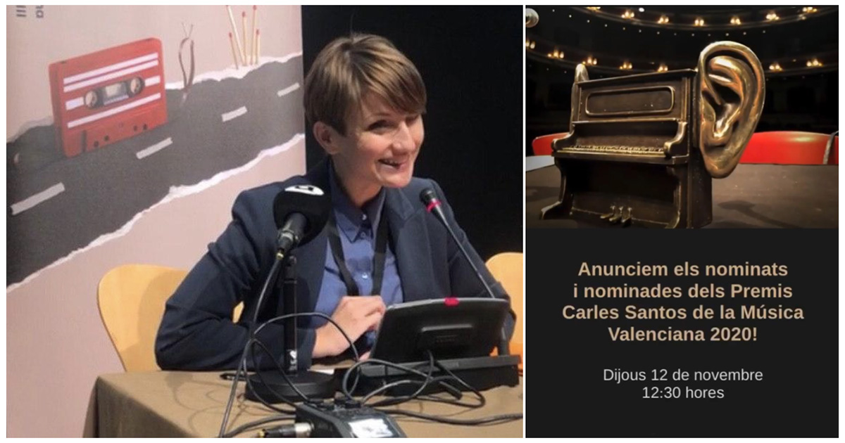 El Institut Valencià de Cultura anuncia los nominados a los Premios Carles Santos de la Música Valenciana 2020