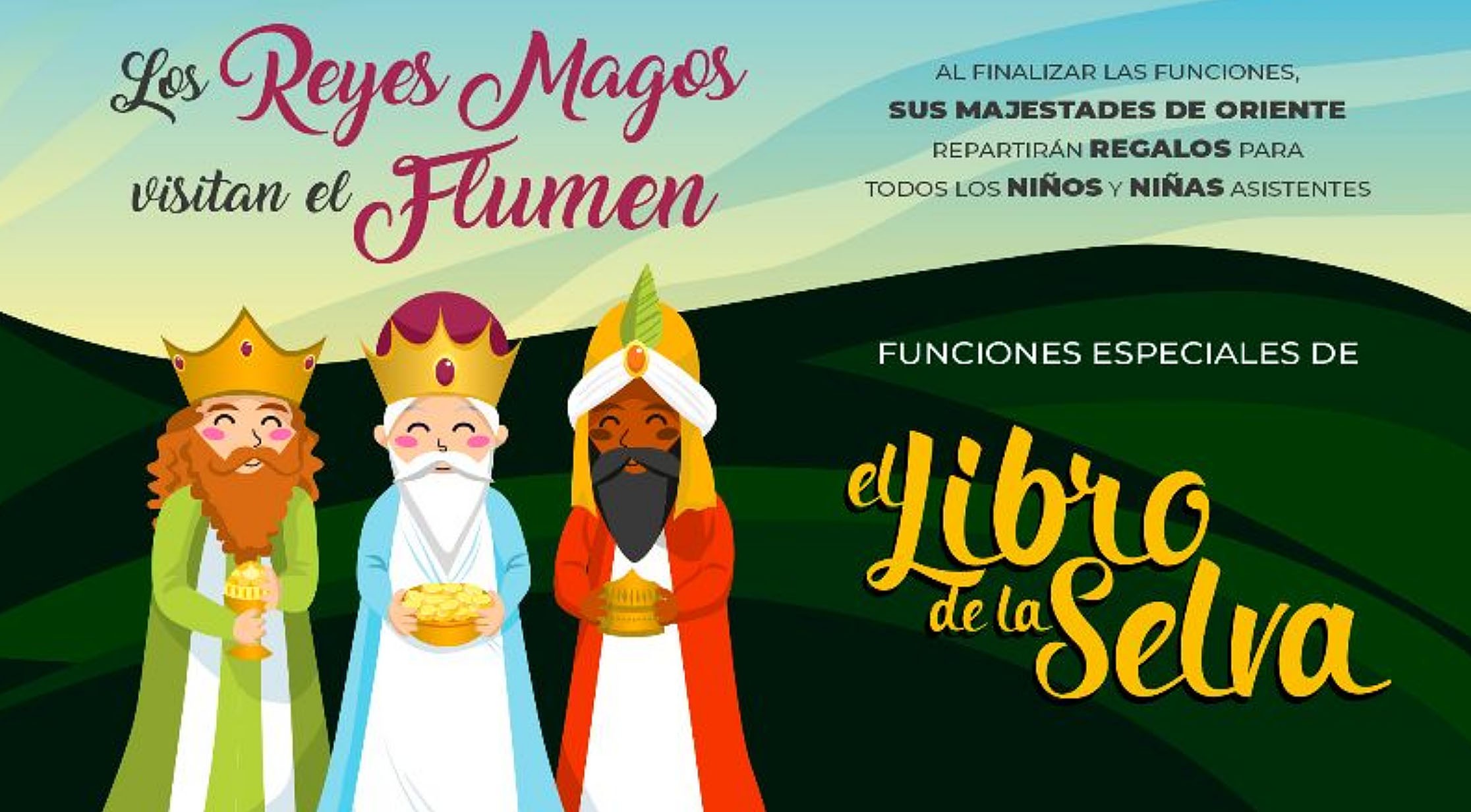 LOS REYES MAGOS SE APUNTAN, ESTAS FIESTAS, A IR AL TEATRO FLUMEN