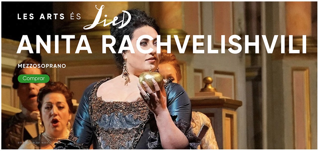 Anita Rachvelishvili debuta en Les Arts con canciones de Chaikovski, Falla, Rajmáninov y Tosti