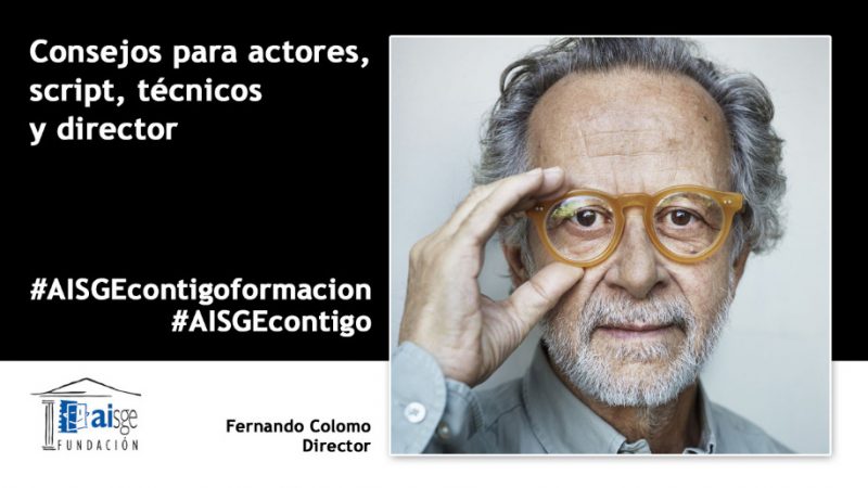 Clase magistral de Fernando Colomo sobre el actor en los rodajes