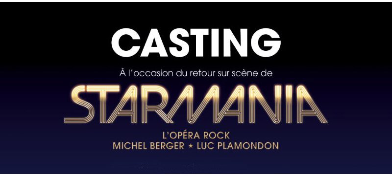 Casting para el nuevo espectáculo de ópera rock francesa STARMANIA