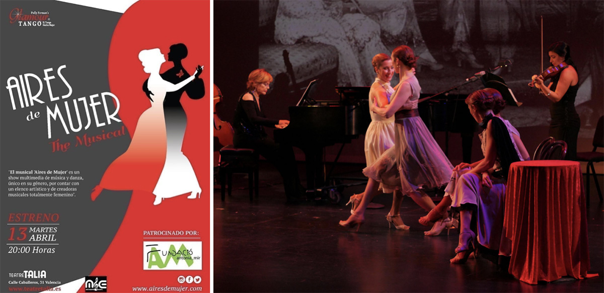 El Teatre Talia recibe al tango femenino con el estreno en Valencia del musical ‘Aires de Mujer’