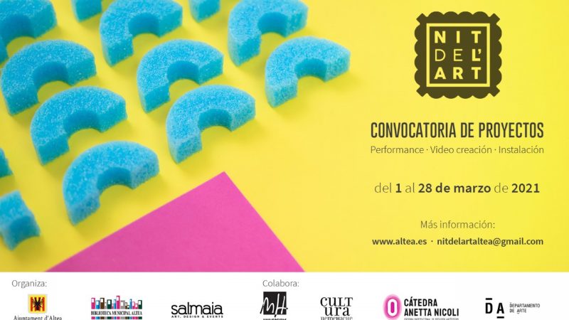 La Concejalía de Cultura de Altea lanza la convocatoria de proyectos para participar en la IV edición de la Nit de l’Art