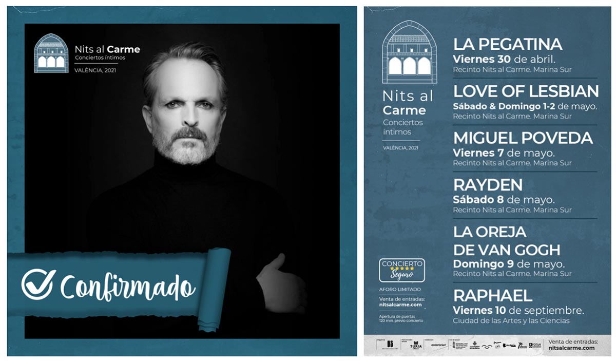 Concierto íntimo de MIGUEL BOSÉ en Valencia