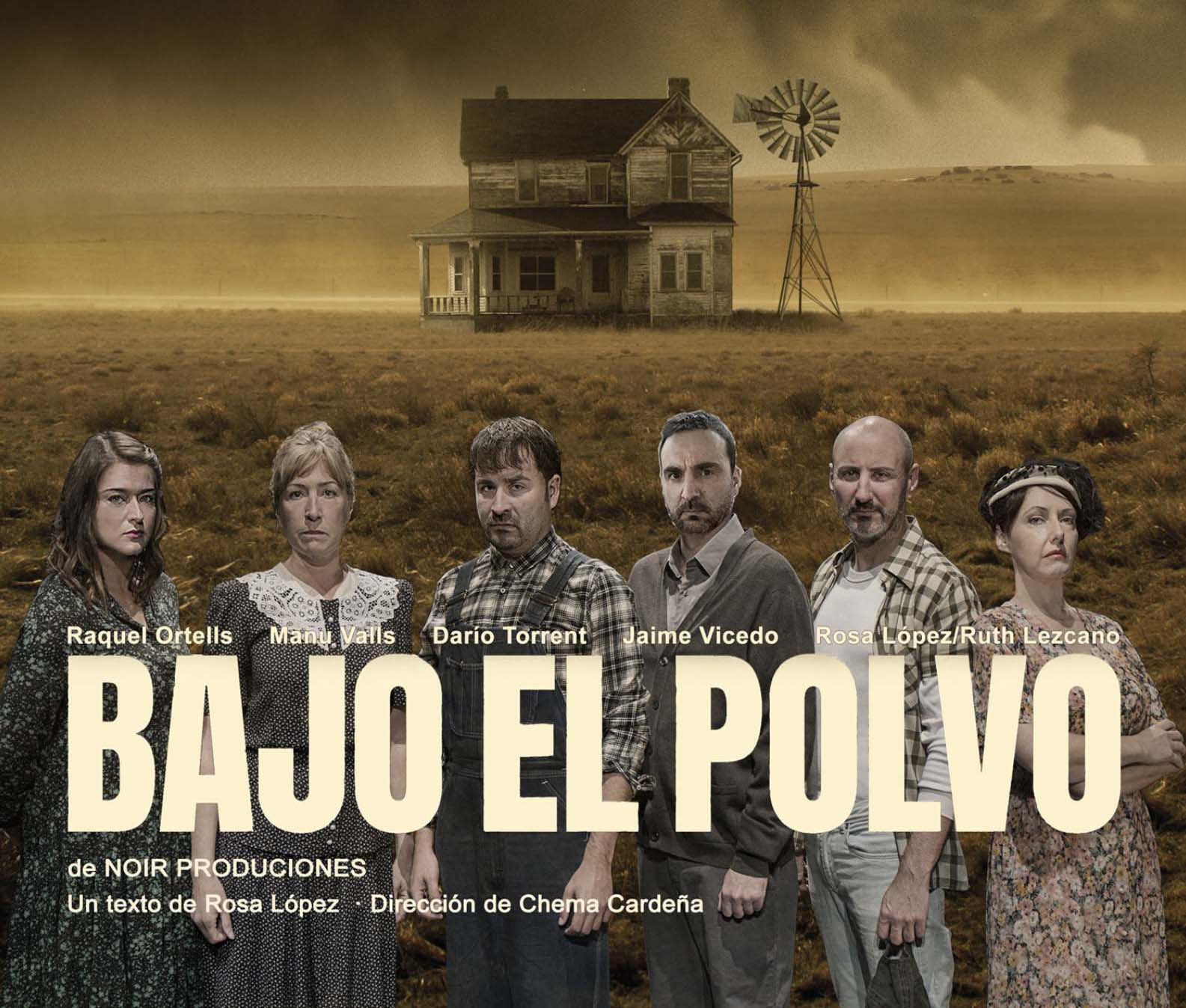 El género negro tiñe el teatro de Sala Russafa con el estreno absoluto de Bajo el polvo