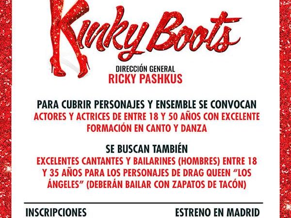 Audiciones para el musical 👠 👠 Kinky Boots