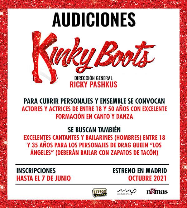 Audiciones para el musical 👠 👠 Kinky Boots