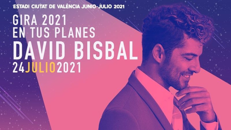 Concierto de DAVID BISBAL en el estadio Ciutat de València