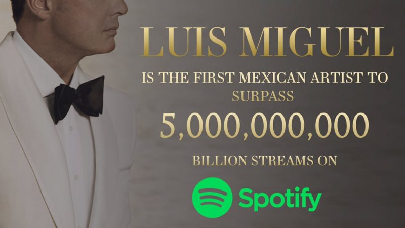 Luis Miguel rompe el récord en Spotify