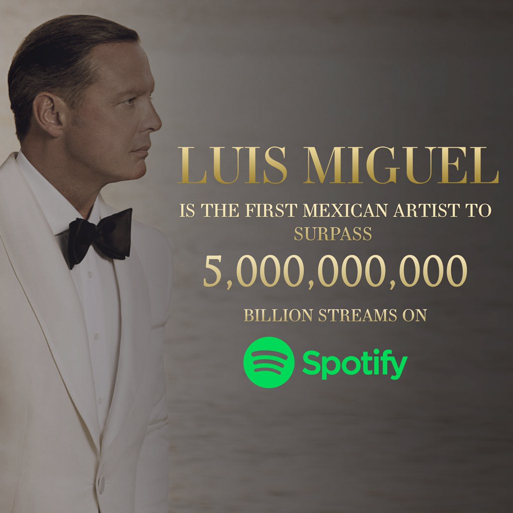 Luis Miguel rompe el récord en Spotify