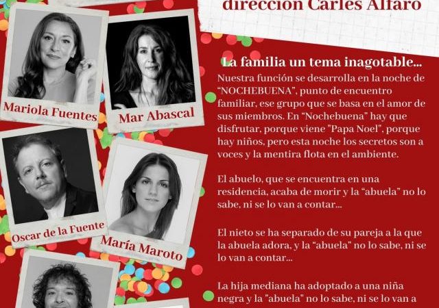 Carles Alfaro dirige “Ojos que no ven” de Natalia Mateo
