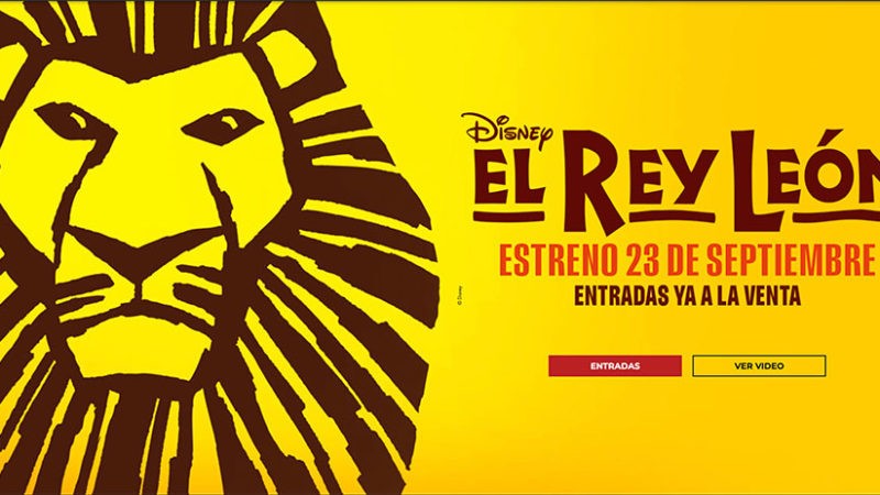 “El Rey León” regresa a la Gran Vía en septiembre