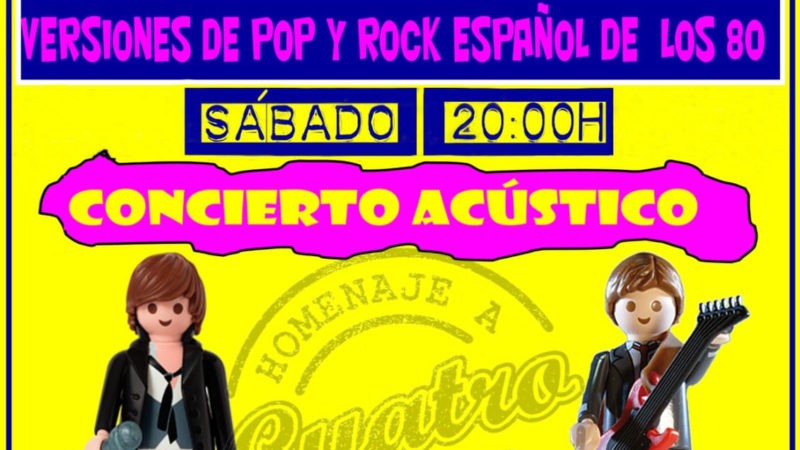 Concierto acústico de Pop-Rock español de los 80 con IV CUATRO