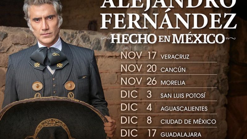 Alejandro Fernández anuncia su gira por México