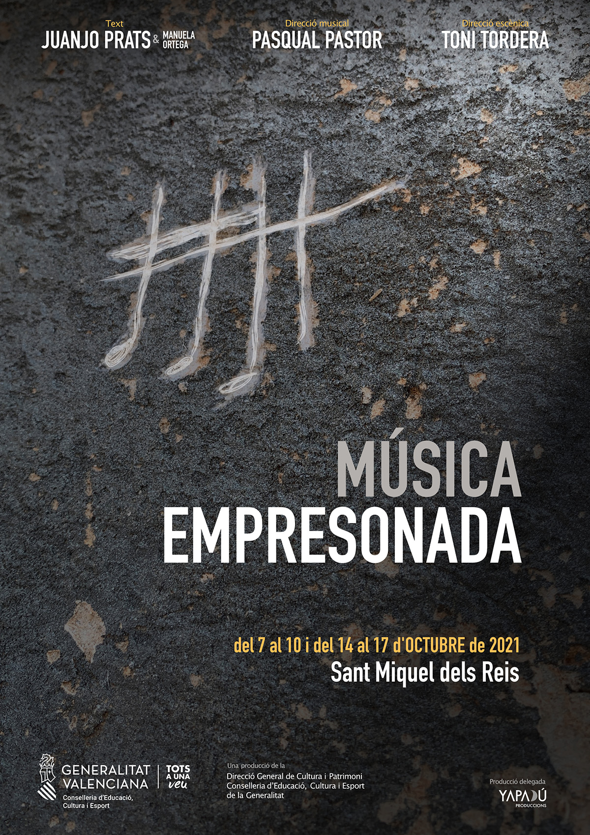 EL ESPECTÁCULO “MÚSICA EMPRESONADA” REGRESA A SAN MIGUEL DE LOS REYES CON NUEVA IMAGEN Y PARTE DE SU ELENCO RENOVADO