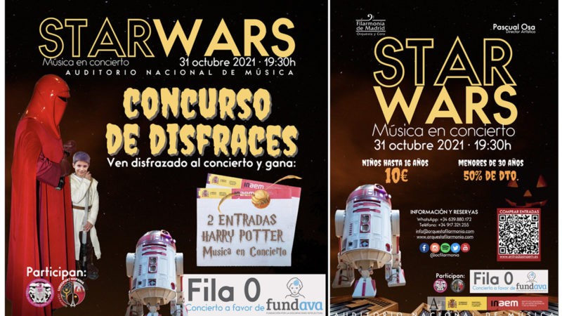 Star Wars en concierto. Vive un Halloween solidario en el Auditorio Nacional