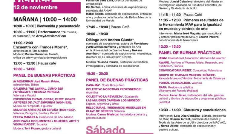 El Centre del Carmen acoge el foro internacional de mujeres de las artes visuales en Valencia