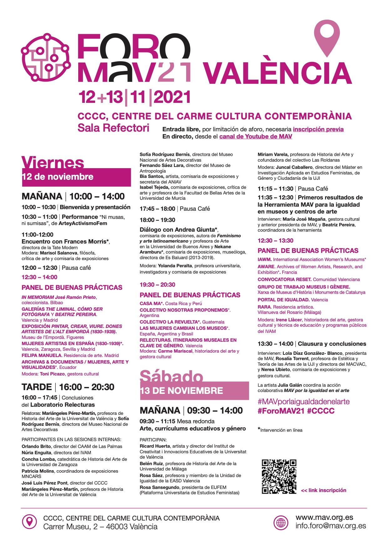 El Centre del Carmen acoge el foro internacional de mujeres de las artes visuales en Valencia