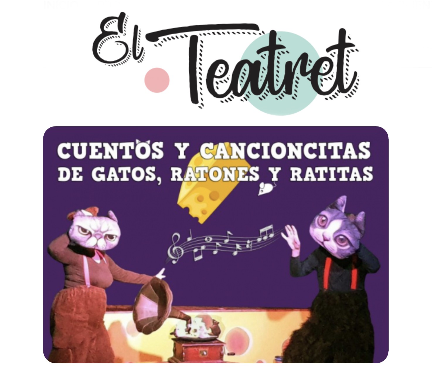 “Cuentos y cancioncitas de gatos, ratones y ratitas”  en El Teatret