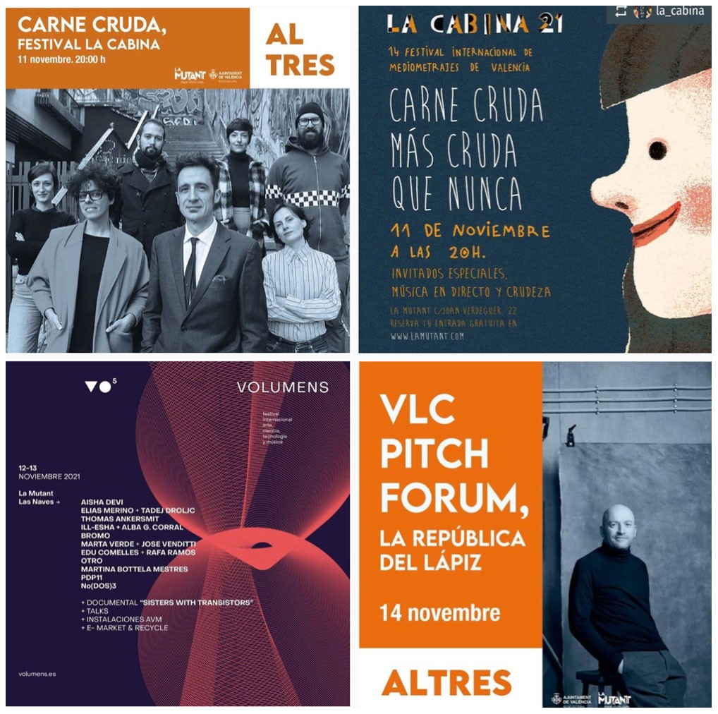 LA SEMANA DE LOS FESTIVALES EN LA MUTANT: CUATRO DÍAS VERTIGINOSOS CON LA CABINA, VOLUMENS Y VLC PITCH FORUM