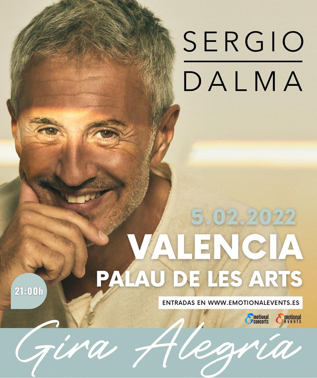 Sergio Dalma presenta su gira ‘Alegría’ en Valencia
