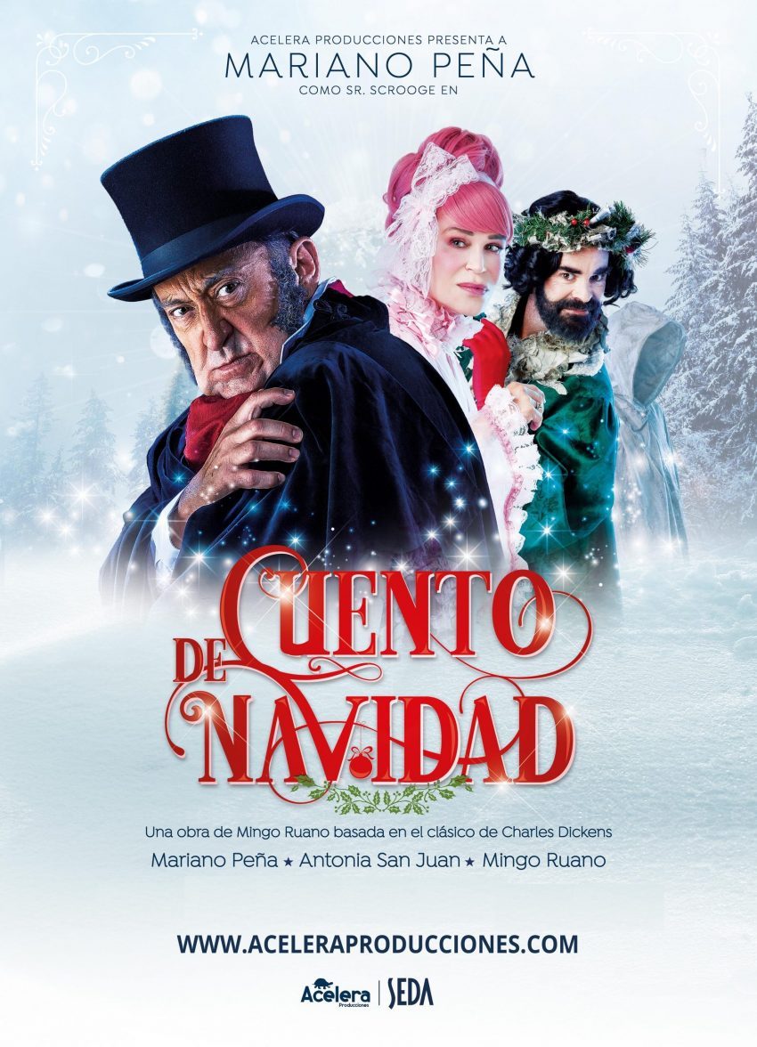 Mariano Peña encabeza el elenco de uno de los clásicos literarios más conocidos de la historia, ‘Cuento de Navidad’ de Dickens