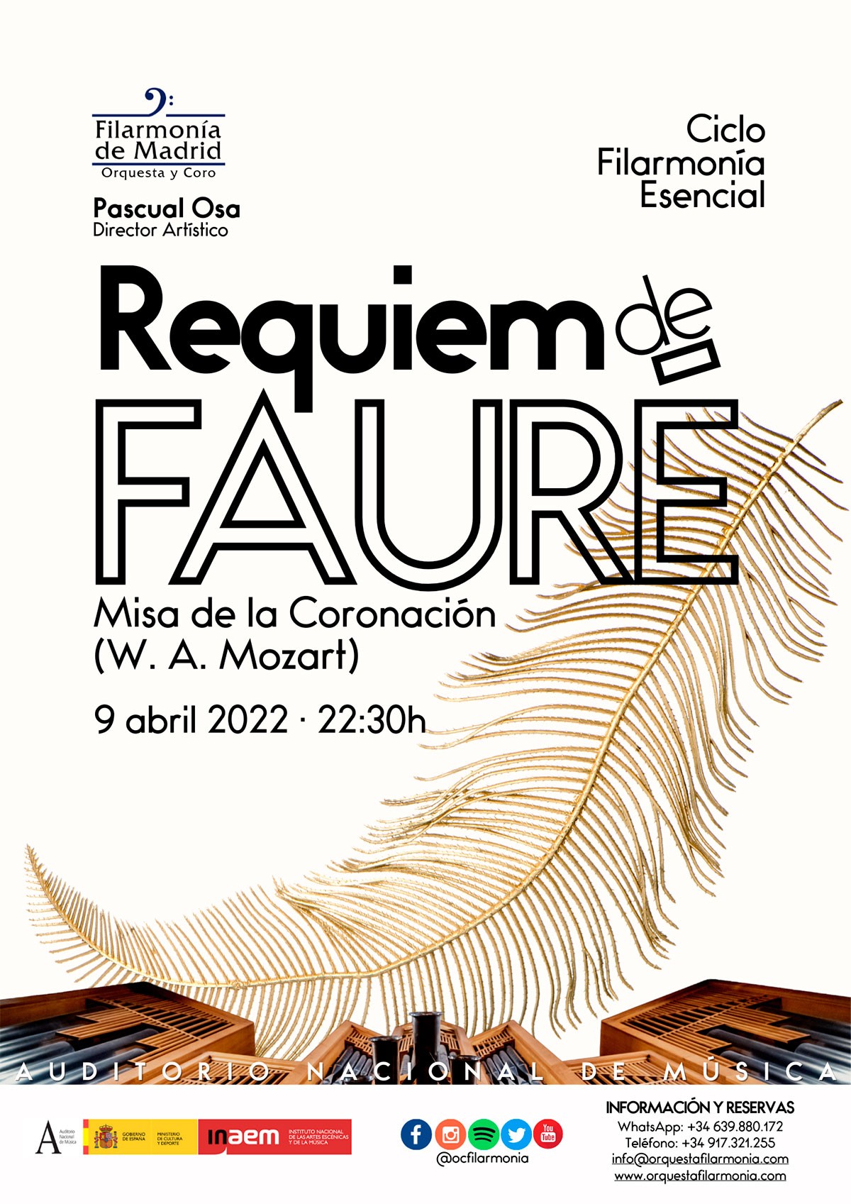 El Requiem de Fauré en vísperas de Semana Santa