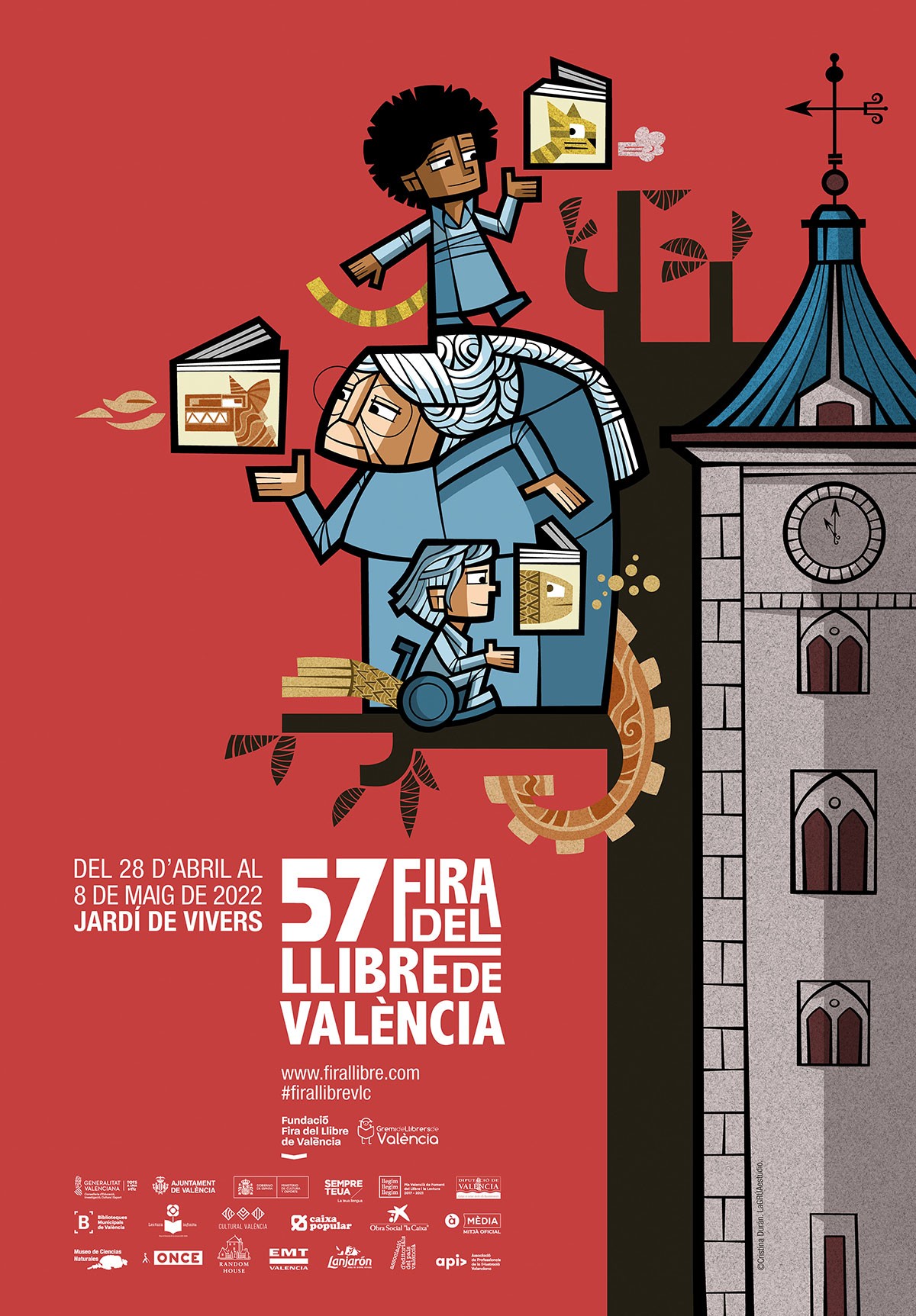 LA GALARDONADA CON EL PREMIO NACIONAL DEL CÓMIC, CRISTINA DURÁN, ILUSTRA EL CARTEL DE LA 57ª FIRA DEL LLIBRE DE VALÈNCIA