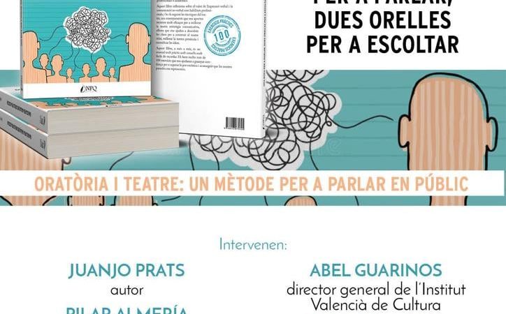 Presentación del libro ‘Una boca per a parlar, dues orelles per a escoltar’ de Juanjo Prats