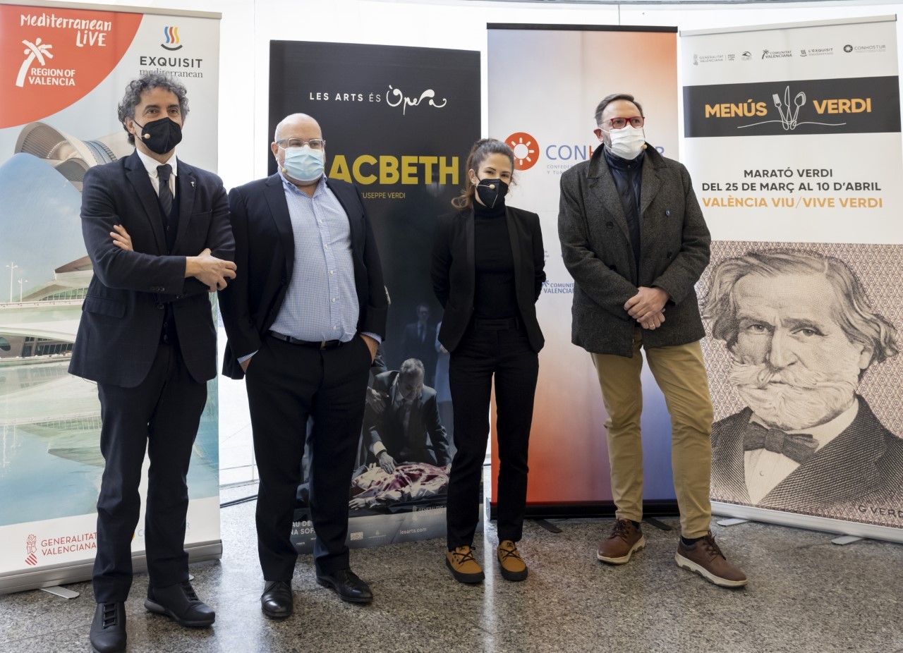 Turisme Comunitat Valenciana y Les Arts proponen 37 actividades culturales y un circuito gastronómico alrededor de ‘Macbeth’, de Verdi