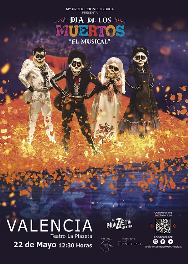 “DÍA DE LOS MUERTOS, EL MUSICAL” llega a Valencia