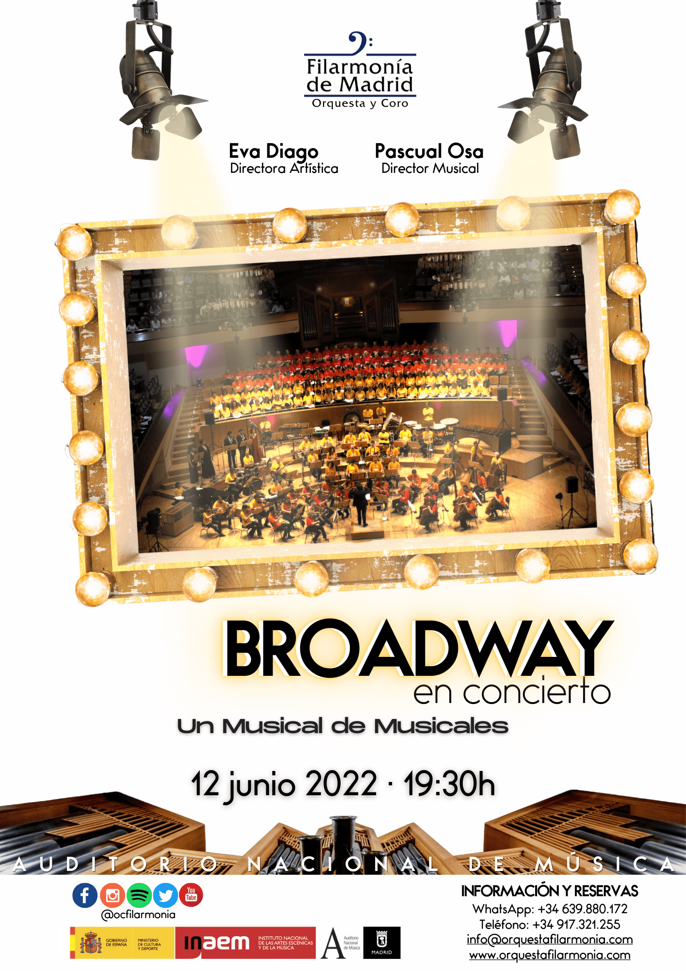 BROADWAY EN CONCIERTO. UN MUSICAL DE MUSICALES PONDRÁ EL BROCHE DE ORO A LA TEMPORADA EN EL AUDITORIO NACIONAL