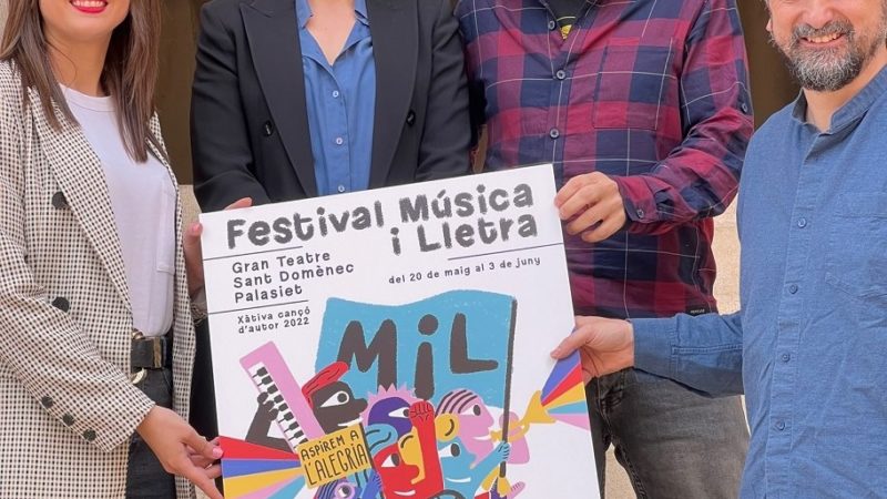 El Institut Valencià de Cultura presenta en Xàtiva la nueva edición del Festival Música i Lletra