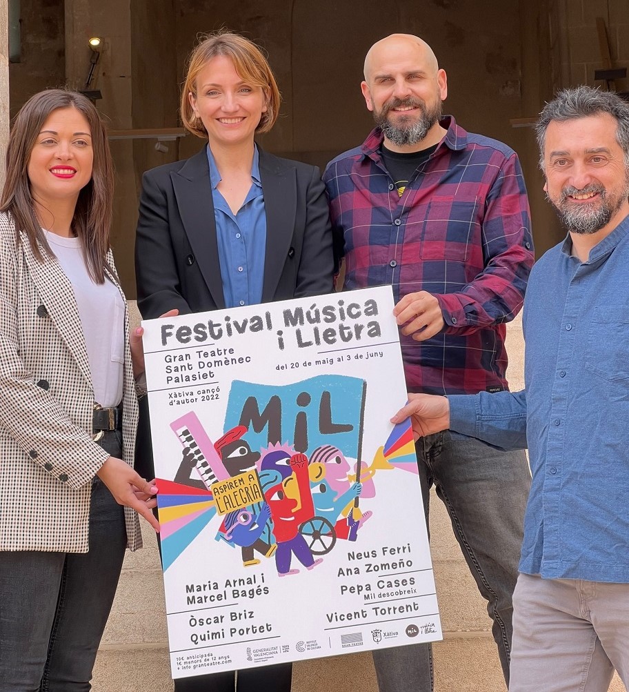 El Institut Valencià de Cultura presenta en Xàtiva la nueva edición del Festival Música i Lletra
